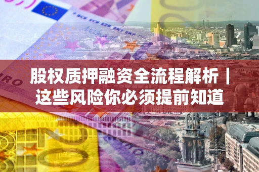 武汉股权质押融资全流程解析｜这些风险你必须提前知道