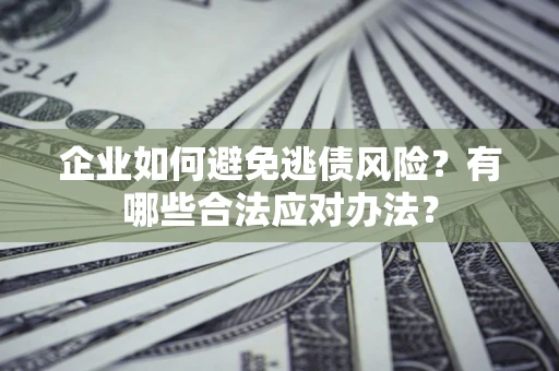 武汉企业如何避免逃债风险？有哪些合法应对办法？