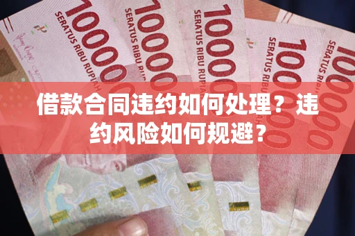 武汉借款合同违约如何处理？违约风险如何规避？