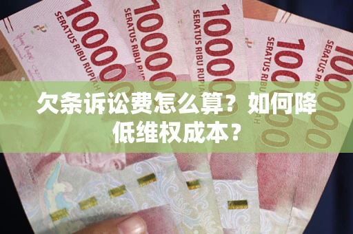 武汉欠条诉讼费怎么算？如何降低维权成本？