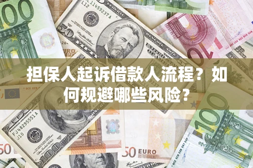 武汉担保人起诉借款人流程？如何规避哪些风险？