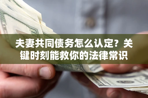 武汉夫妻共同债务怎么认定？关键时刻能救你的法律常识