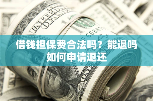 武汉借钱担保费合法吗？能退吗如何申请退还