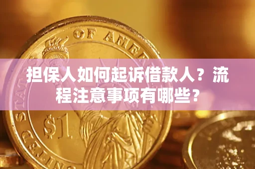 武汉担保人如何起诉借款人？流程注意事项有哪些？