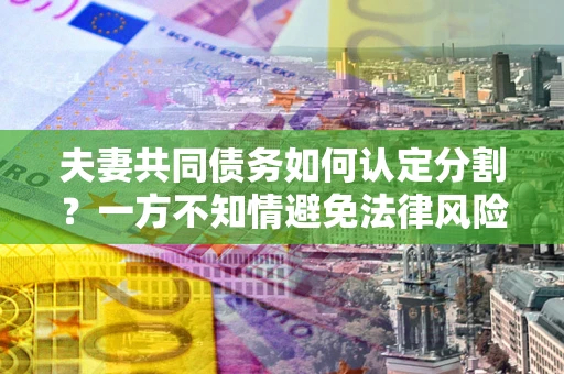 武汉夫妻共同债务如何认定分割？一方不知情避免法律风险必看！